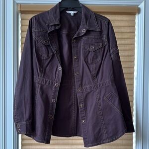 CAbi #172 Women's Raisin Brown Denim Jacket